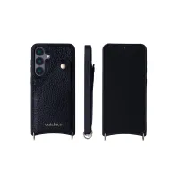 Leather Samsung Phone  Case Black